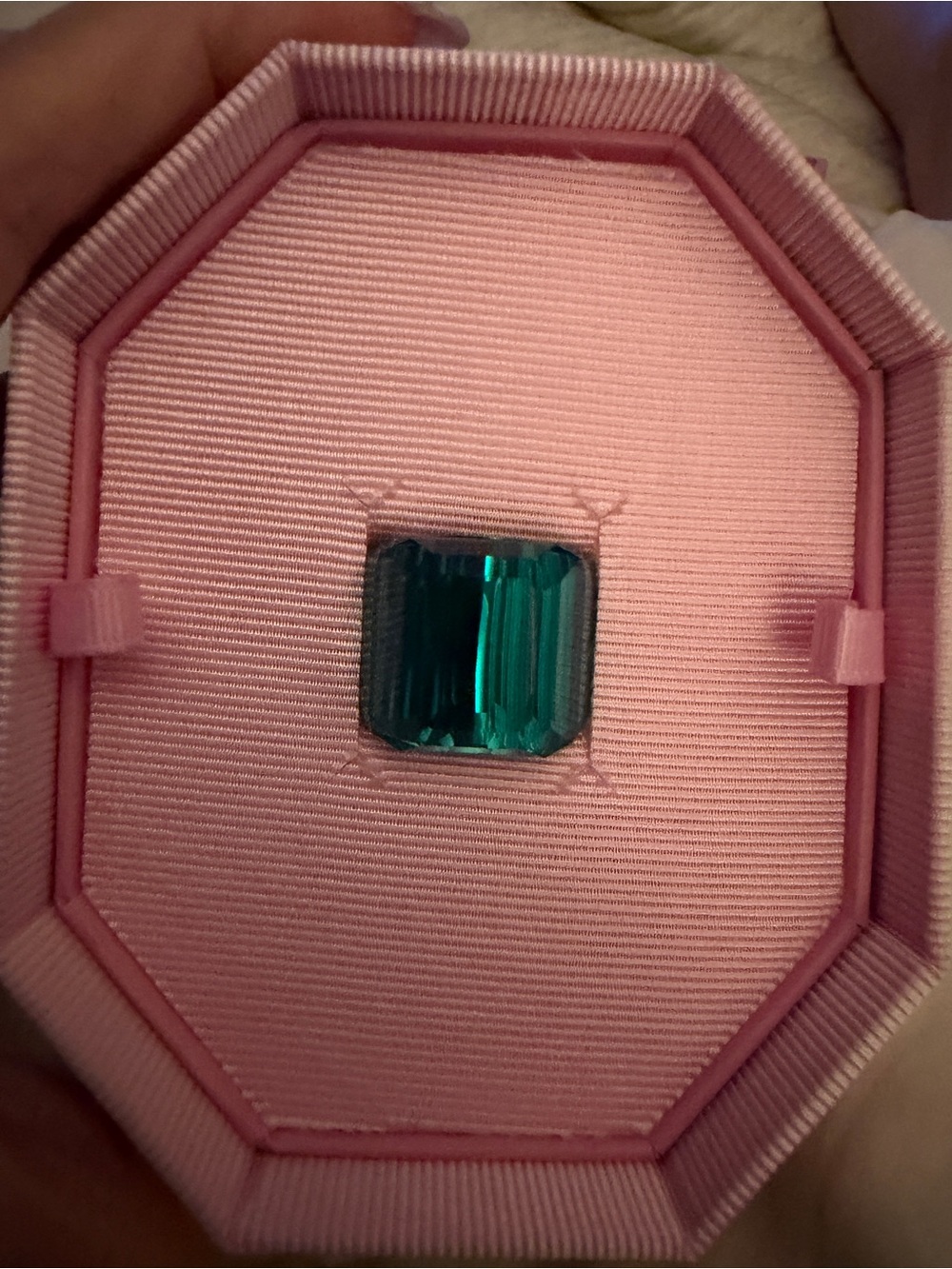 Swarovski lucent cocktail ring/ green - Picture 12 of 12